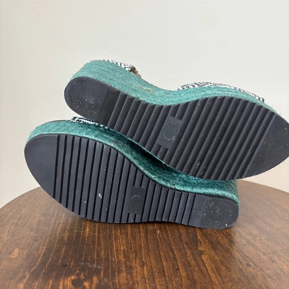 Vintage Stuart Weitzman Espadrille Wedge Platforms 39 - Picture 5 of 9